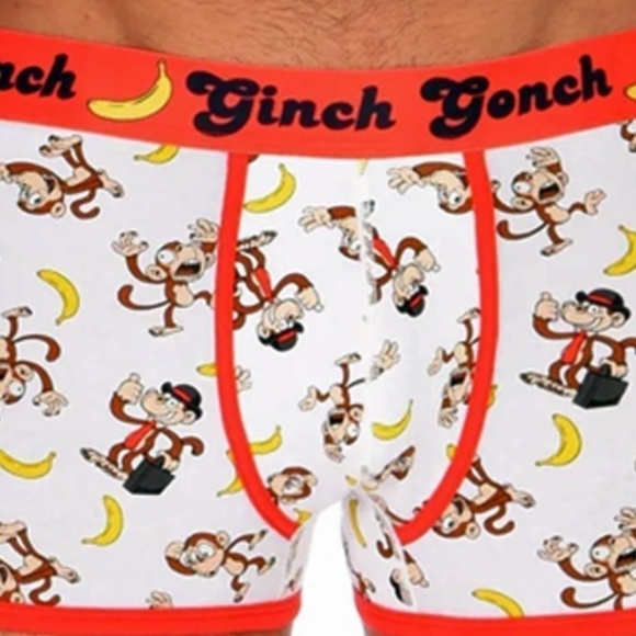 GINCH Gonch Gone Bananas Statement Graphic Underwear Trunk Briefs NIP - Picture 3 of 9